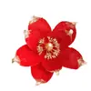 Guirnalda de Magnolia Navideña Transfronteriza Accesorios para Árbol de Navidad Polvo Dorado Lentejuela Flores Decorativas Accesorios de Ratán Navideños Flores de Magnolia
