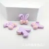 Estrella Púrpura de Dibujos Animados Conejo Dailou con Orejas Flor Púrpura DIY Joyería de Resina Pegamento Crema Accesorios para Carcasa de Teléfono Móvil Material