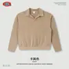 BE Roupas Masculinas Nova Coleção Outono/Inverno Estilo Americano Marca Tendência Terry Cloth Vintage Peso Pesado Lavado na Neve Estilo Old Money Gola Reversível Moletom Masculino