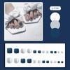 J81-120 uñas de los pies color sólido diamante de imitación para chicas calientes elegantes nacarado usando láminas de uñas láminas de uñas postizas terminadas al por mayor