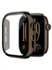 Adequado para Capa Protetora Apple Watch S12, Capa de Relógio Integrada com Película de Vidro Temperado + PC Revestido com Óleo