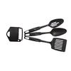 Amazon food grade utensílios de nylon terno de nylon resistente a altas temperaturas pá sopa colher cozinha 4 peças conjunto atacado personalizado
