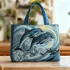Bolso de Mano con Estampado de Moda Trendy para Mujer Bolso de Hombro Bolso Tote Acolchado Nuevo Producto Transfronterizo 3D Temu Amazon