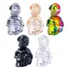 Lujo Ligero Sala de Estar Vestido Suave Colorido Calavera Doble Decoración de Halloween Artesanía de Vidrio Adornos de Cristal de Escritorio