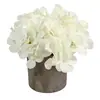 Hortensia Artificial Flor de Bola Grande Guía de Hortensia Material Hecho a Mano Flor de Seda Celebración de Boda Flor Artificial