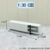 Modelo europeo de artesanía para construcción de campo, bricolaje, luz interior de lujo, mueble de TV simple, adornos en miniatura, decoración, modelo de paisaje