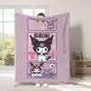 25 Más Vendido Transfronterizo Manta Infantil Sanrio Linda Kuromi Franela Estampado Digital Dibujos Animados Manta de Picnic Manta