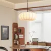 Estilo Tranquilo Lámpara de Araña de Seda Artificial Lámpara para Restaurante Sala de Estar Estilo Japonés Simple Estilo Antiguo Lámpara para Dormitorio Lámpara para Casa de Huéspedes Bar
