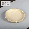 Criba de bambú con borde de alambre de cobre, criba plana de bambú con agujeros, aventador redondo de bambú, productos de bambú tejidos a mano para el hogar, criba de bambú.