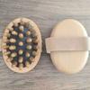 Madera Maciza Diente Versátil Cepillo Peine Masajeador Cuero Cabelludo Cuerpo Universal Madera de Durazno Goma Elástica Cabezal de Masaje Cepillo Cuerpo Peine para Espalda