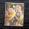 Pintura Thangka Dorada Semi-Pintada a Mano al por Mayor Núcleo Zorro Hada Zorro de Nueve Colas Changming Vida Pasada y Vida Presente Lienzo Thangka Se Puede Personalizar