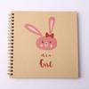 Álbum de fotos de dibujos animados de 6 pulgadas directo de fábrica en espiral este lindo álbum de recortes DIY libro de fotos cuenta de mano para niños se puede personalizar