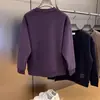 Outono 2024 Design Simples Sentido Tendência Patchwork Gola Redonda Moletom Masculino Slim Fit Versátil Moda Casual Top