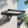 Nueva Lámpara de Pared Solar Impermeable para Exteriores Luz de Patio Lámpara Inteligente con Inducción de Cuerpo Humano Luz Blanca y Amarilla Control Remoto Lámpara de Calle