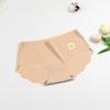 Ropa interior seamless de seda de hielo personalizada para mujer, especial para yoga y fitness, sin marcar la cadera, shorts de triángulo sin enrollarse, parte superior