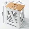 Taburete Plegable, Banco Portátil, Simple y Engrosado, Taburete de Exterior Ultraligero, Herramienta Mágica que Ahorra Espacio
