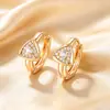 Xuping Brazaletes Rusos Transfronterizos para Oreja, Aros Color Oro de 18K con Incrustaciones de Diamantes, Joyería de Lujo Ligero de Alta Gama al por Mayor para Mujeres