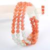 Pulsera Arusha Natural de Tres Círculos Berilo Simbiótico Cuenta Redonda Pulsera Arusha de Múltiples Círculos 7A Cristal Baya Dorada Joyería