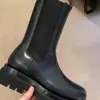 Botines Chelsea Estilo Británico Otoño e Invierno de Caña Media con Suela Gruesa para Aumentar Altura para Mujer, Botines Martin de Moda con un Toque Fashion