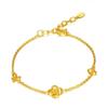Pulseira de ouro banhada a ouro feminina ajustável Coringa Pulseira coreana criativa Ouro do Laos Joias de moeda europeia atacado
