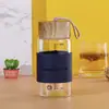 Vaso de Vidrio con Marcas de Medición, Vaso Transparente de Regalo Publicitario para Negocios, Vaso de Regalo de Gran Capacidad para Viajes, Resistente al Calor de Alto Borosilicato
