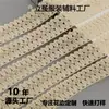 Encaje de algodón de onda unilateral encaje de cuerda de algodón encaje calado ancho 3.3CM accesorios para prendas de vestir venta directa de fábrica