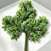 Banyan francés al por mayor, follaje de plástico de hoja de sauce americano, ramas de árbol artificiales, hojas verdes, plantas verdes de jardín para paisajismo y decoración
