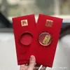 Adesivos de Telefone de Ouro Puro 999 para o Festival da Primavera, Artesanato em Metal de Envelope Vermelho de Alta Qualidade, Presentes para Reunião Anual