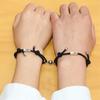 Pulsera de pareja juramento de amor de aleación un par de succión magnética amor caliente pulsera para hombres y mujeres joyería venta al por mayor transfronteriza exclusiva