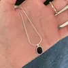 Collar de piedra lunar y aguamarina, una pieza nueva y elegante para mujer, con un diseño delicado y lujoso, una cadena de espiga de serpiente y una cadena para suéter, perfecto como accesorio