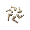 Codo giratorio de latón niquelado con conector roscado métrico M16 8-M12X1.5/M12*1.25 conector para tubería de agua