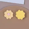 Estilo Coreano Moda Sencilla Versátil Macarrón Felpa Flockada Colorido Flor de Cinco Pétalos DIY Accesorios para Joyería Hechos a Mano Venta al por Mayor