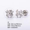 Hengguang Acero de Titanio 316L Chapado en Oro Microincrustado Joyería para Piercing de Hélice Auricular Labret Pendientes de Oreja Accesorios para Oreja Tornillos para Oreja Tornillos para Hélice Auricular