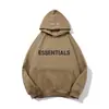 Moletom com Capuz de Veludo Estampado com Letras Estéreo Essentials Névoa Jaqueta Street Hip-Hop Juvenil Masculina e Feminina