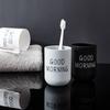 Taza de Lavado Simple Escandinava Taza para el Hogar Baño Cepillarse los Dientes y Enjuague Bucal Impresión Textura Esmerilada Vaso de Agua Hogar