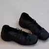 Zapatos de mujer de estilo francés en stock con tacones gruesos, bailarinas de tacón alto bonitas y cómodas, zapatos Mary Jane vintage con lazo