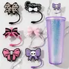 Gorra de Paja con Lazo de Venta Caliente Transfronteriza, Mismo Estilo que en Xiaohongshu, Decoración Personalizada para Taza de Moda, Accesorios de Paja a Prueba de Polvo