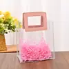Bolsas de Tote Transparentes de PVC listas para usar, Estilo de Alta Gama, Bolsas para Regalo de Dulces de Boda, Bolsas de Empaque de Plástico, Personalizables