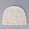 Novo Estilo Coreano Recorte Tricô Lã Pura Biqueira para Mulheres Inverno Quente Borda Ondulada Chapéu Frio Chapéu Versátil