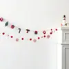 NUCHI Decoração de Natal Transfronteiriça Fio de Feltro de Lã Enfeite de Árvore de Natal Decoração de Feriado Decoração de Janela de Casa