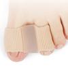 Ortesis de nailon para corrección de dedos con fibra de gel transfronteriza, separador de dedos valgo para pulgar, doble orificio