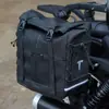 Adecuado para Barandilla de Acero al Carbono Plegable para Respaldo Bolsa Lateral de Cuero Bolsa Lateral de Lona Bolsa para Maleta Trasera Accesorios de Modificación para Dayang Tcv450