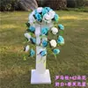 Columna Romana de Boda Cesta de Flores Arco de Apertura Decoración Columna de Flores para el Camino Estilo Nuevo Europeo Arreglo de Regalo de Boda Accesorios de Bienvenida