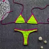 Biquíni Novo Europeu e Americano Colorido Sem Costas Sexy Pequeno Fresco Venda Direta da Fábrica