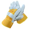 Guantes de Protección Laboral al por Mayor, Guantes Aislantes del Calor y Anti-quemaduras, Fabricante de Guantes de Cuero Extendidos Resistentes al Desgaste