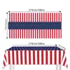 Amazon Mantel con Bandera Americana Desechable Pe Decoración Fiesta Día de la Independencia Mesa Mesa de Postres Mantel de Estrellas y Rayas