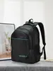 Mochila de Negocios Transfronteriza Casual Simple Negro Puro Tela Oxford Mochila Escolar Gran Capacidad Mochila para Computadora de Viajero de Negocios