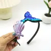 Tiara de Cabelo Cauda de Sereia para Crianças Grampo de Cabelo Super Fada Lantejoulas Acessórios de Cabelo Tiara para Menina Grampo Lateral Grampo para Franja Grampo de Cabelo