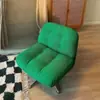 Silla de Sofá Individual de Tela para Fabricante Silla Perezosa Giratoria para el Hogar Silla de Ocio para Balcón Sala de Estar Sofá Minimalista