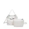 Bolso Pequeño de Cuero con Remaches y Cera para Mujer 2026 Nueva Moda Bolso Cubo de Cuero Suave Bolso Cruzado de Verano de Alta Gama para el Trabajo